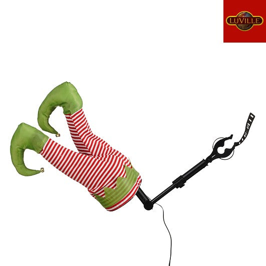Elf legs kicking - The Elf's legs - Amusing accessory for your Christmas tree