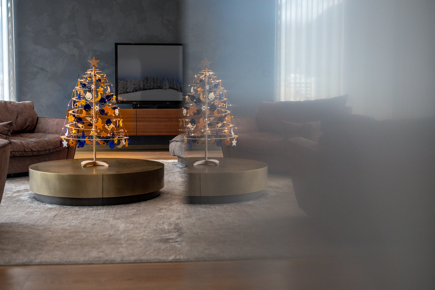 Small oval space decoration set - Santa's Light Shop