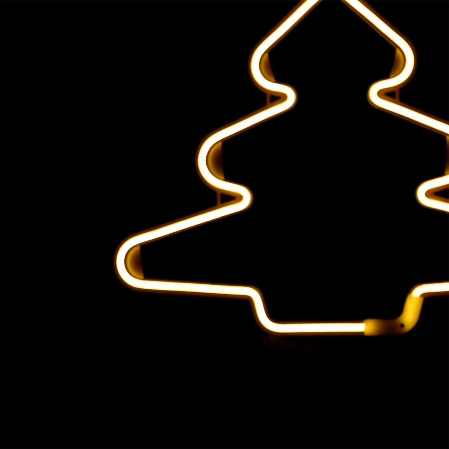 Arbre de Noël au néon 52x43 cm - blanc chaud