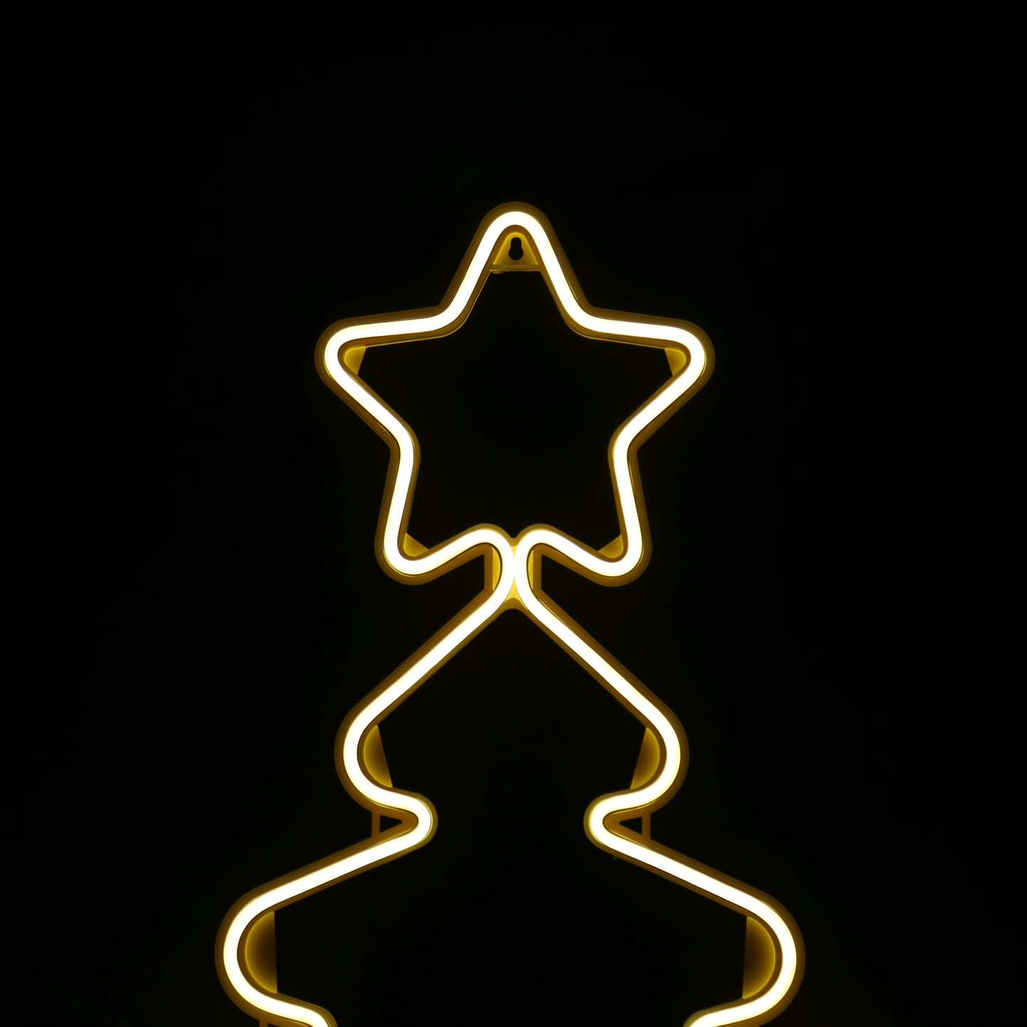Arbre de Noël au néon 52x43 cm - blanc chaud