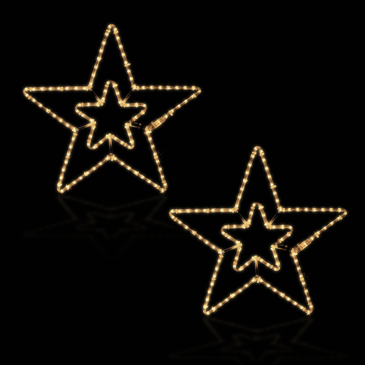 2 Stars Christmas Light 57x55 - Outdoor LED