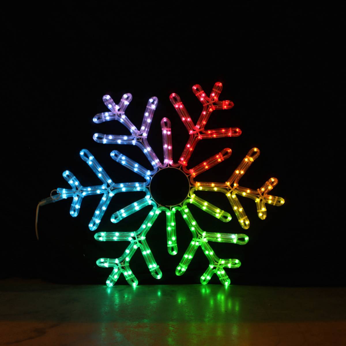 Weihnachten Schneeflocken 55x55cm mit Fernbedienung und Smart LED