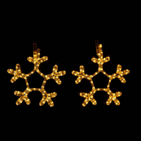 2-pack snowflake LED figure Christmas lights
