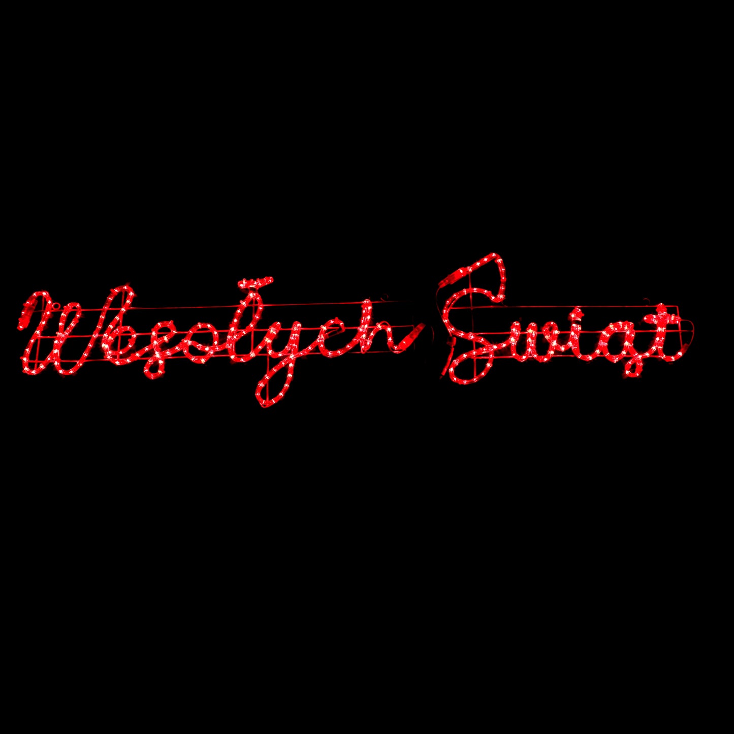 LED-sign Wesołych Świąt - 44x173cm - outdoor Christmas Lights