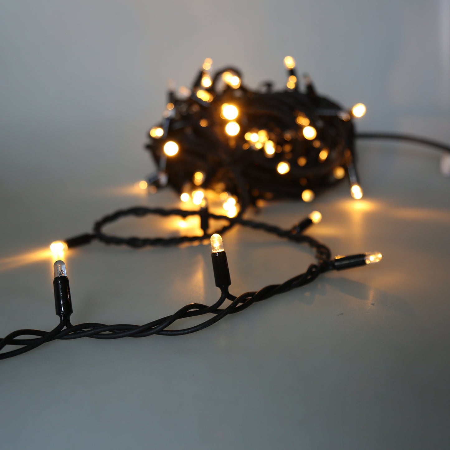 Langsames Blinken von <tc>Lichterketten</tc>. Outdoor <tc>Weihnachtslichter</tc> LED - warmweiß - 10 Meter