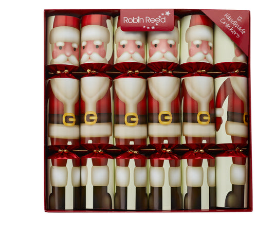 Father Christmas - Crackers with fun gift - 12 pcs