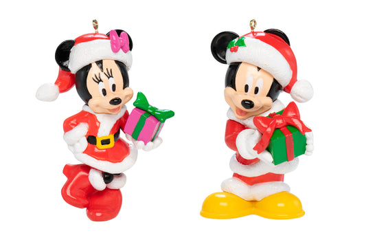 Mickey & Minnie - Disney Kerst Blow Mold-ornament