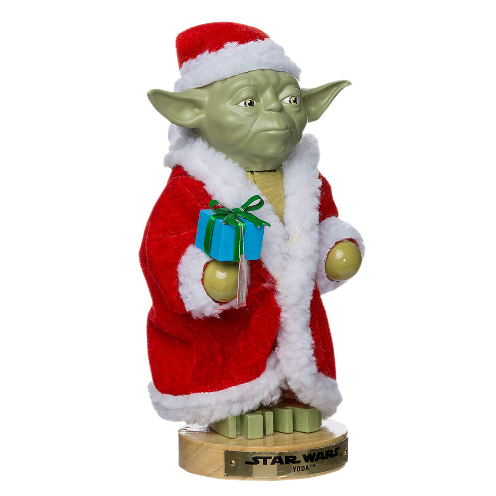 Casse-Noisette 23 cm - YODA EN ROBE DE PÈRE NOËL