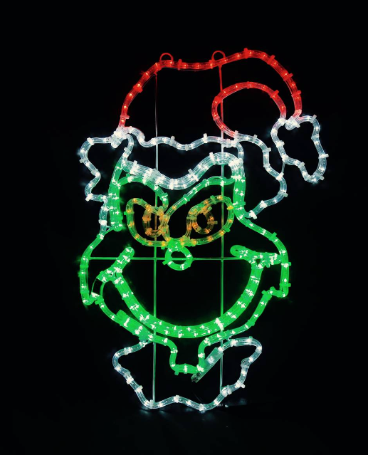 Le portrait du Grinch - Motif LED