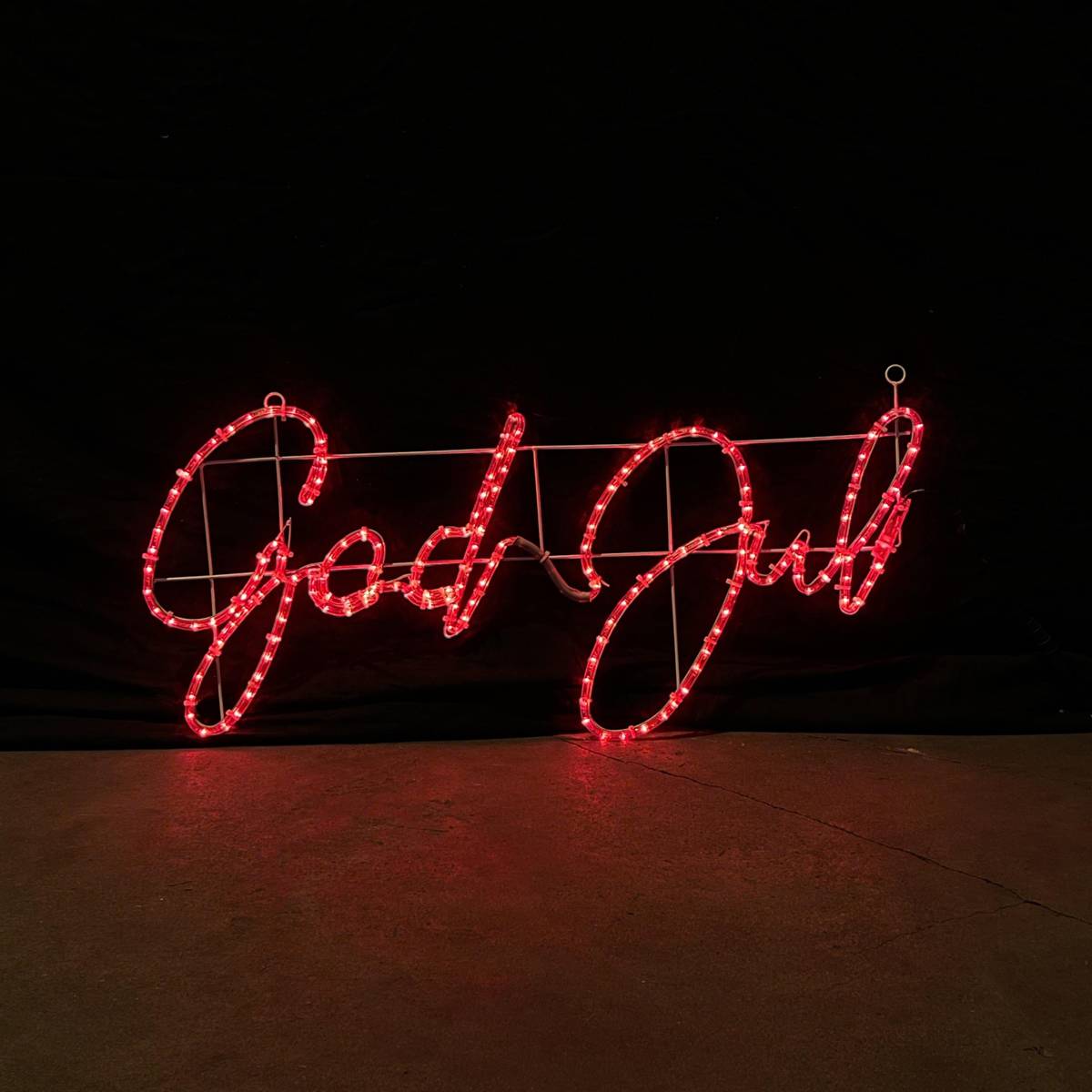 God Jul - LED Sign changing colors - 115x55cm