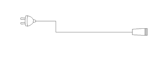 Cordon d'alimentation de 5 mètres