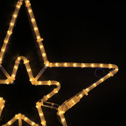 2 Stars Christmas Light 57x55 - Outdoor LED