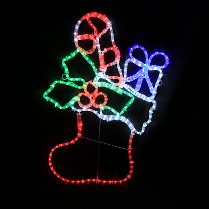 Christmas Stocking LED Motif 57x85 cm