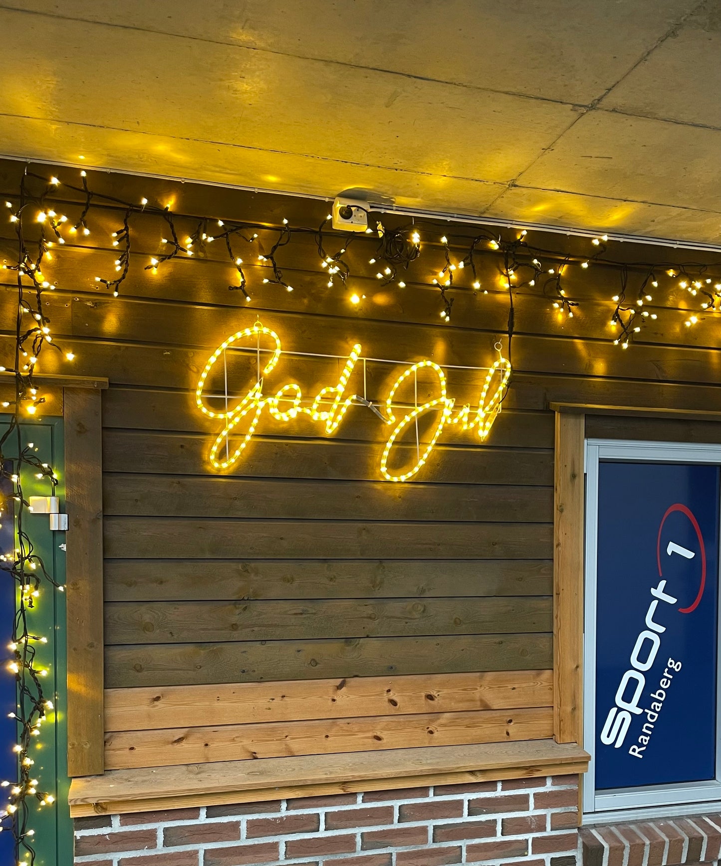 God Jul LED sign - Warm White 100x48 cm