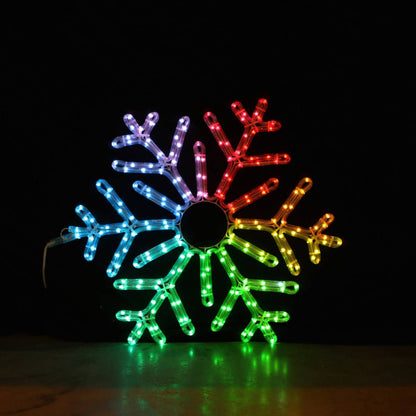 Christmas Snowflake 55x55cm With Remote Control And Smart LED